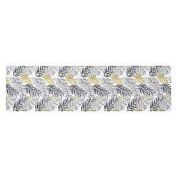 Behúň Listy biela, 150 x 40 cm