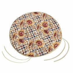 Bellatex Sedák EMA okrúhly hladký Slnečnice, 40 cm
