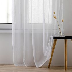 Homede Záclona Kresz Wave Tape, biela, 140 x 275 cm