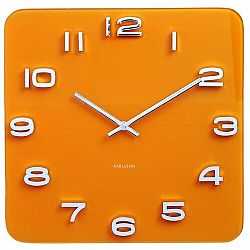 Karlsson 5641YE Designové nástenné hodiny, 35 cm