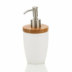 Kela Dávkovač mydla Natura biela, 350 ml