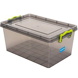 Plastový úložný box 15,5 l, sivá