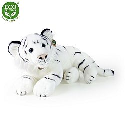 Rappa Plyšový tiger biely, 60 cm ECO-FRIENDLY