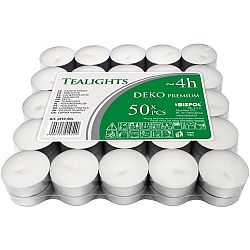 Sada čajových sviečok Deko premium, 50 ks