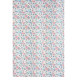 Sprchový záves Flowers modrá, 180 x 200 cm