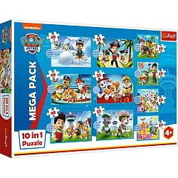 ,Trefl Puzzle Labková patrola MEGA PACK 10v1