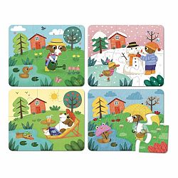 Vilac Drevené puzzle 4 obdobia