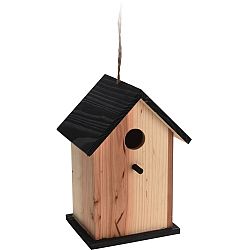 Vtáčia búdka Bird house hnedá, 15,5 x 13 x 22 cm