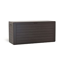 Záhradný box Woodebox hnedá, 280 l, 116 x 55 x 44 cm 