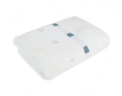 Froté uterák Quattro, tencel, biely, kocky, 50x100 cm%