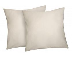 Obliečka na vankúš (2 ks) Satin 50x50 cm, krémový%