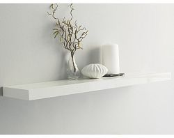 Polica na stenu Shelvy 80 cm, biela lesk%