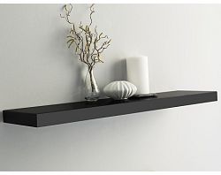 Polica na stenu Shelvy 80 cm, čierna%