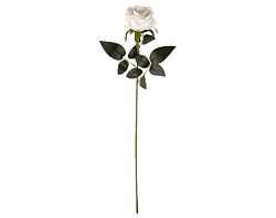 Umelý kvet Ruža 76 cm, biela%