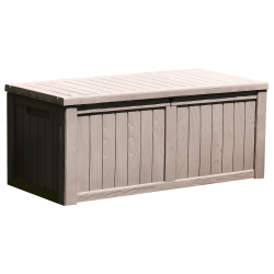 Extra veľký záhradný úložný box, 143cm, sivá, BABUL