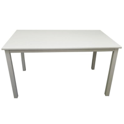 Jedálenský stôl, biela, 110 cm, ASTRO NEW