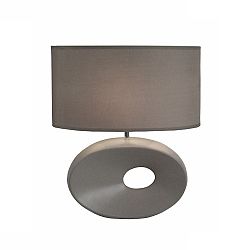 Keramická stolná lampa, sivá, QENNY TYP 11 AT09115