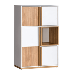 Komoda, orech select/biela, KNOX E5