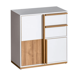 Komoda, orech select/biela, KNOX E7