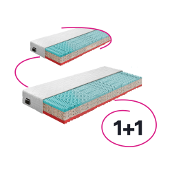 Matrace, set 2 ks, 18 cm, 90x200 cm, TAMIA