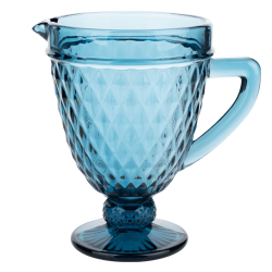 Retro džbán na vodu/na víno, 1150ml, modrá, VERITAS