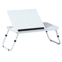 Stolík na notebook/držiak na tablet, biela, EVALD