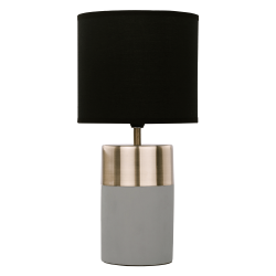 Stolná lampa, svetlosivá/čierna, QENNY TYP 20 LT8371