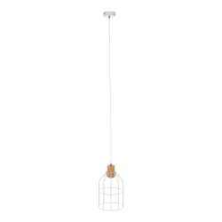 Visiaca lampa, biela/kov, ASTOK
