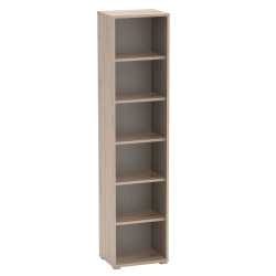Vysoký regál, san remo/biela, RIOMA TYP 02