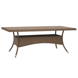 Záhradný ratanový stôl, 200cm, STRIB