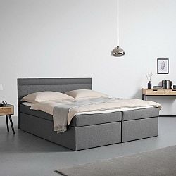 Boxspring Posteľ S Topperom Rosa, 180x200, Antracitová