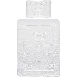 Detská Posteľná Sada Teddy, 40/60+100/135cm, Biela