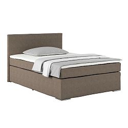 Posteľ Boxspring Nero Pl: 140/200cm, Bahenná Hnedá