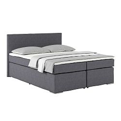 Posteľ Boxspring Nero Pl: 160/200cm, Hnedá