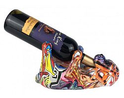 Dekoračný držiak na víno Graffiti pes, 24x14 cm%