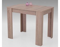 Jedálenský stôl Eva, 90x60 cm, dub sonoma, rozkladací%