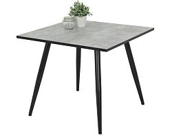 Štvorcový jedálenský stôl Alena 90x90 cm, šedý beton%