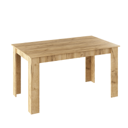 Jedálenský stôl, dub artisan, 140x80, GENERAL NEW