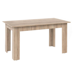 Jedálenský stôl, dub sonoma, 140x80, GENERAL NEW